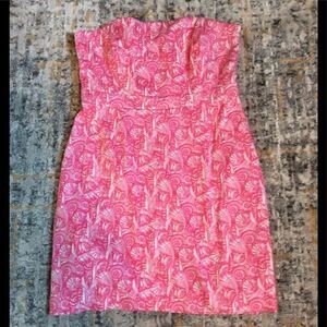 VINEYARD VINES SHELLS ALLOVER PRINT DRESS! SZ 14